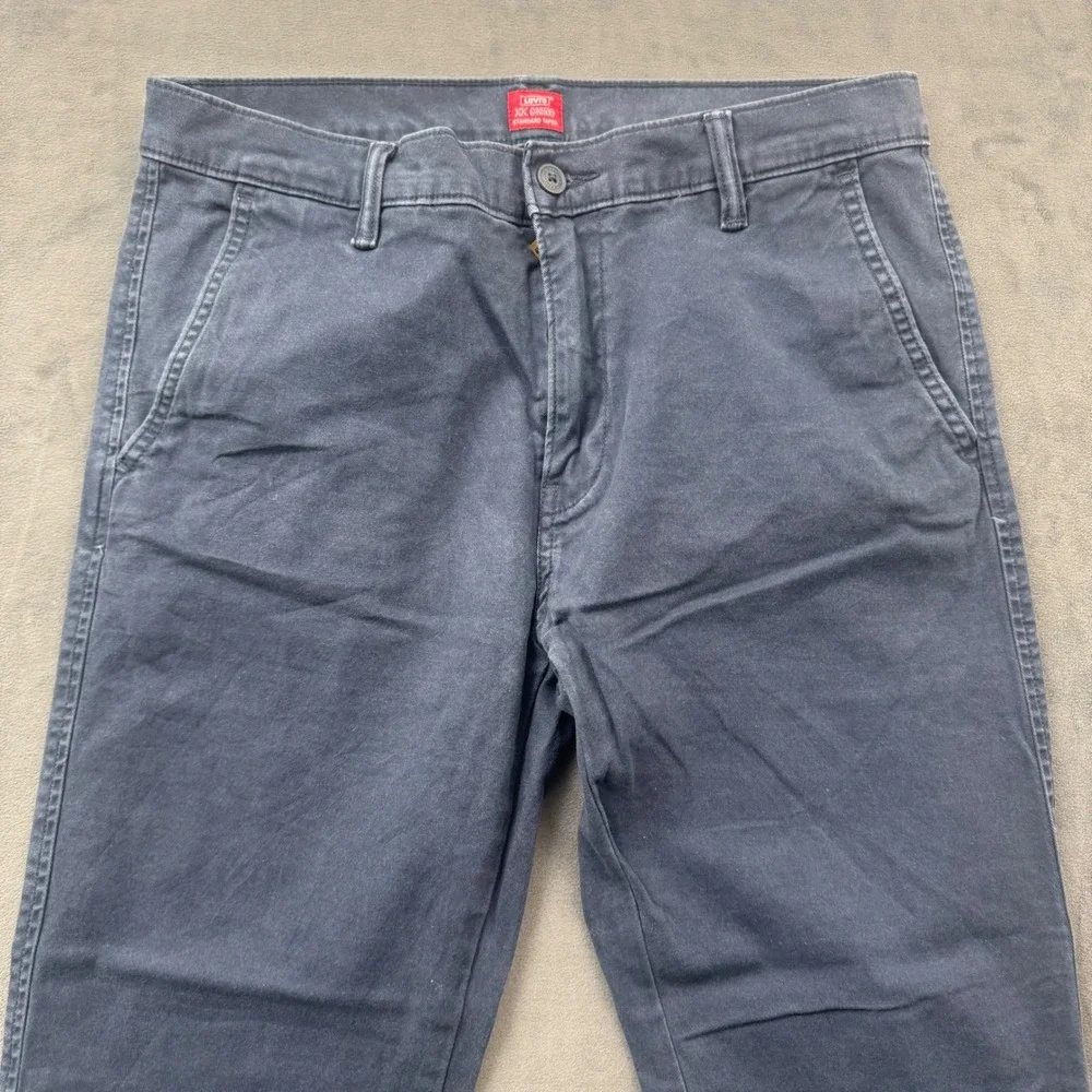 Levis XX Chino Standard Taper Pants Mens 33x30 Navy Blue 85226-0052 Chinos